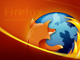 3d обои Firefox  safe, faster, better  лисы