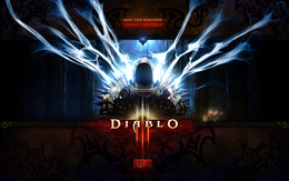 3d обои Игра Diablo (and the heavens shall tremble, Bizzart intertaiment, all righst reserved)  молнии