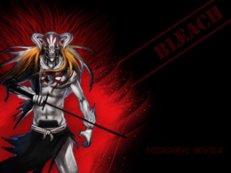 3d обои Ичиго Куросаки из аниме Bleach / Блич в форме пустого (Hidden Evil!)  монстры