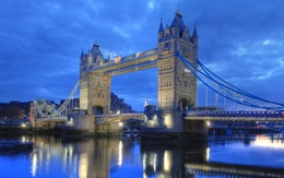3d обои Лондон, Тауэрский мост река Темза  город