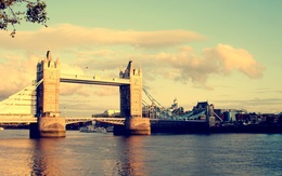 3d обои Лондон, Тауэрский мост река Темза  город